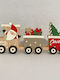 Weihnachtliche Holz Figur Zug Höhe 30cm