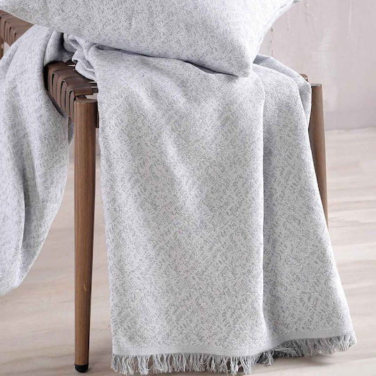 Rythmos Fabio Armchair Throw Jacquard 180x160cm Gray