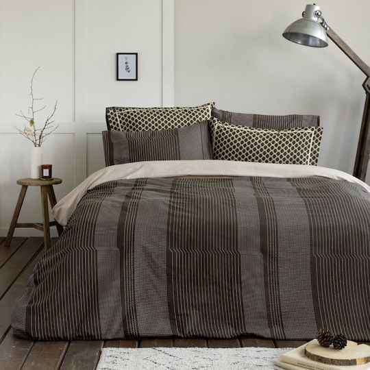 Nima Set Single 160x240 Welley Dark Grey, Ecru