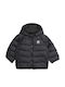 Kinder Sportjacke mit Futter & Kapuze Black Down