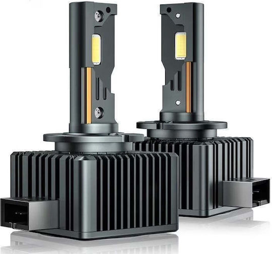 Set de 2 becuri D3s 35w 12.000lm Canbus cu radiator din aluminiu cu miez de cupru