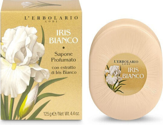 L' Erbolario White Iris Sapone Profumato Iris Bianco Μπάρα Σαπουνιού 1τμχ