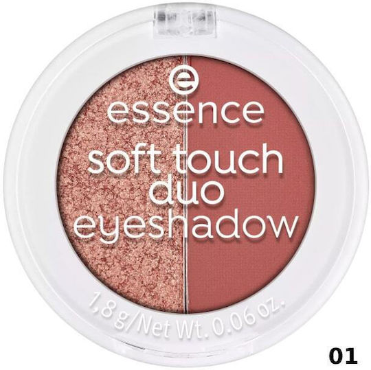 Essence Soft Touch Двойни Сенки за Очи Матов в Твърда Форма 01 Bronze Beauty 1.8гр