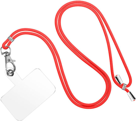 Universal Smartphone Cord Braided Nylon Case 90cm Red