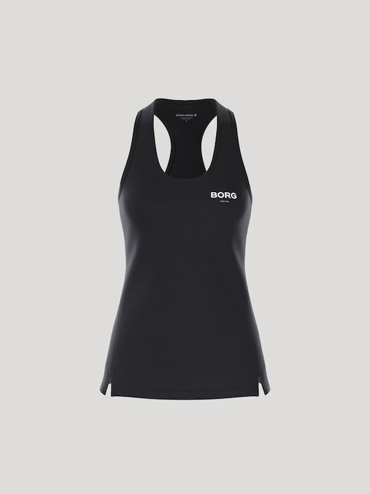 Women's Athletic Blouse Sleeveless Black Beauty