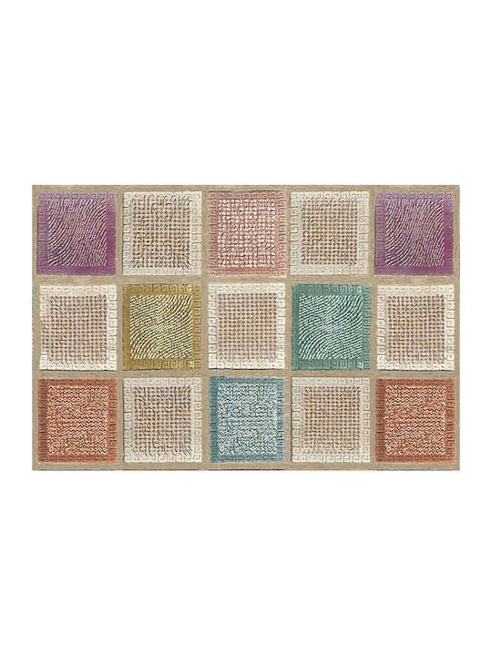 Conceptum Hypnose Wookece 196 Ορθογώνιο Χαλάκι Κουζίνας Beige-multi 50x80εκ.