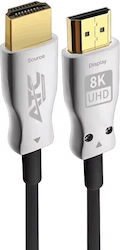 ATC 02.001.0109 HDMI 2.1 HDMI male - HDMI male 20m Μαύρο