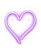 Neon Decorative Table Lamp LED 1200K Heart