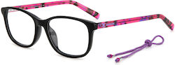 Missoni Kinder Acetat Brillengestell Schwarz