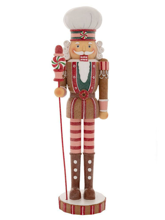 Iliadis Gingerbread Nutcracker de Crăciun din Polirosină Înălțime 45cm.