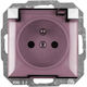 Opal Socket Grounding Smoke Flap Opal Perla White