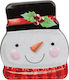 Out of the Blue Snowman Christmas Gift Box for Present Multicolour 14x11cm Snowman