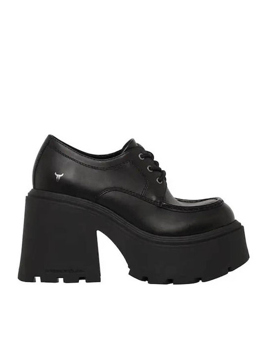 Windsor Smith Leather Women's Ankle Boots Platform Black 0112000986