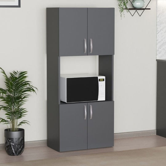 Armado Στήλη Κουζίνας Ανθρακί 60x32x140εκ.