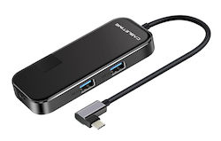 Cabletime USB-C Dockingstation mit HDMI 4K PD Ethernet (CT-CMHD61G)