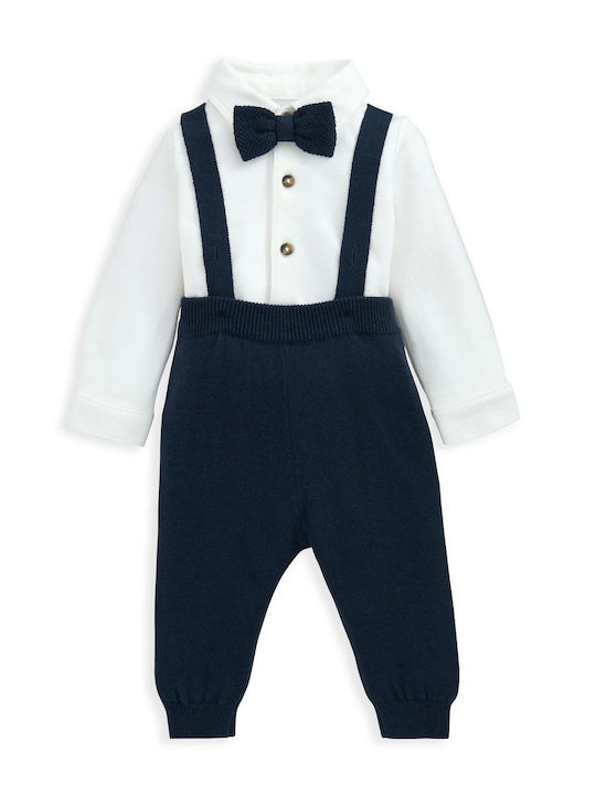 Mamas & Papas Babystrampler Langärmliges Blue, White