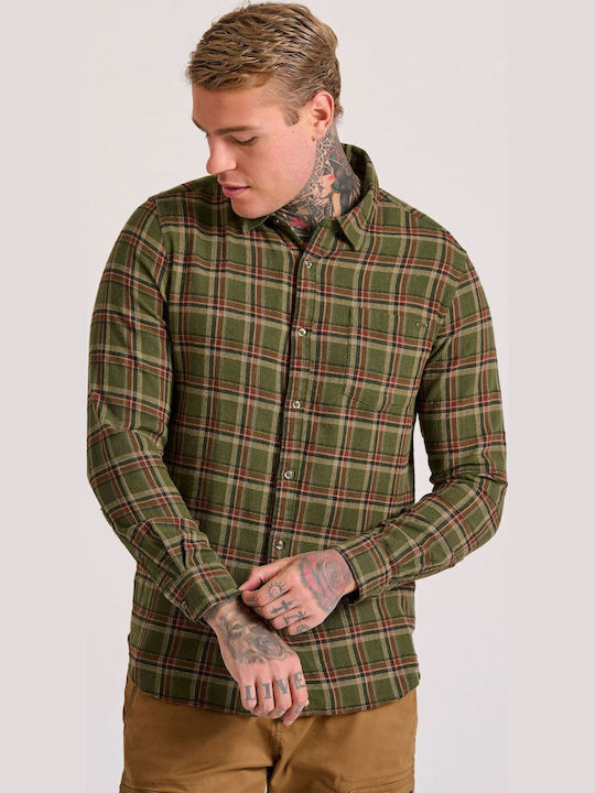 Funky Buddha Long-sleeved Flannel Shirt Checked...