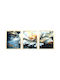 Keskor Threefold Painting Wooden 120x50cm