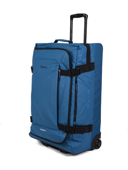 Estil Großer Stoff-Reisekoffer Blau mit 2 Räder...