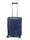 Estil Travel Cabin Suitcase Hard Blue with 4 Wheels Height 55cm