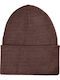 Beanie Γυναικείος Σκούφος Πλεκτός σε Καφέ χρώμα