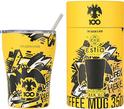 Estia Coffee Mug Save The Aegean 350ml AEK BC Edition The Queen is Here