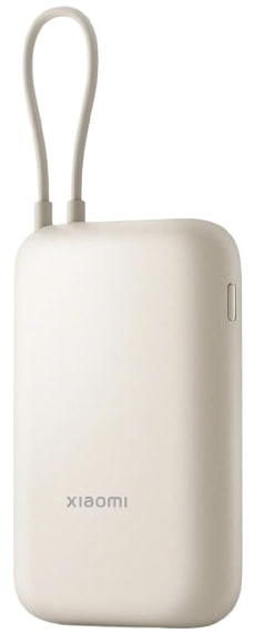 Xiaomi BHR9072GL Integrated Type-C Power Bank 10000mAh 22.5W με Θύρα USB-A και Θύρα USB-C Μπεζ (58477)