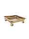 Iliadis Metallic Square Decorative Tray 28x28x7cm