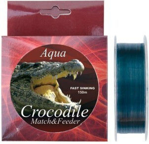 Nylon Fir Monofilament Aqua Krokodil Match Feeder 150m Grau