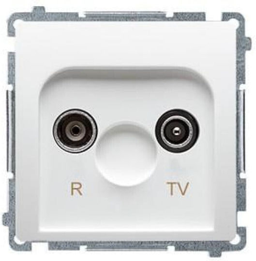 Kontakt-simon Basic Rtv Antenna Socket 10db White Bmzak10 1.01 11