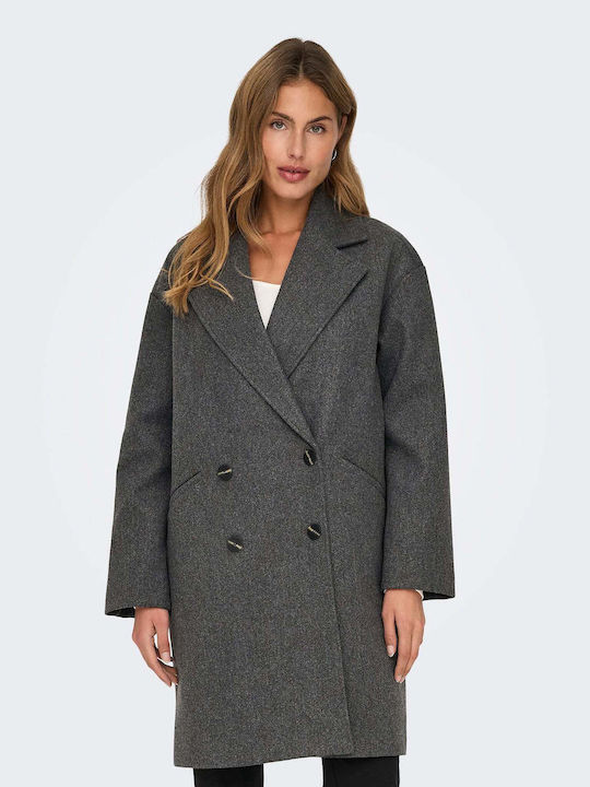 Only Women's Coat Anthracite Grey