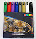 Posca Acrylic Markers 2mm Black 8pcs