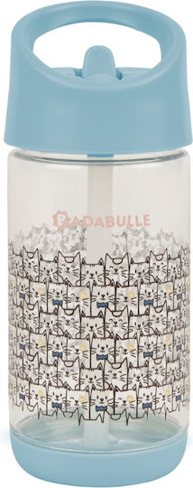 Badabulle Kinderflasche Fußball Kunststoff mit Strohhalm 350ml