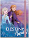 Diakakis Frozen II Destiny Awaits Παιδικό Σημειωματάριο Ριγέ με Σκληρό Εξώφυλλο και Λάστιχο
