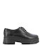 Leder Damen Oxfords in Schwarz Farbe