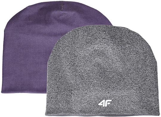 Functional Beanie Beanie Knitted in Gray color