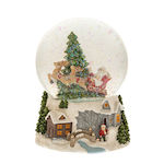 Iliadis Snow globe Christmas Snowball with Santa Claus 13x13x17cm