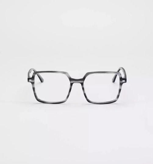 Cosselie Herren Acetat Brillengestelle Grau 1802203149
