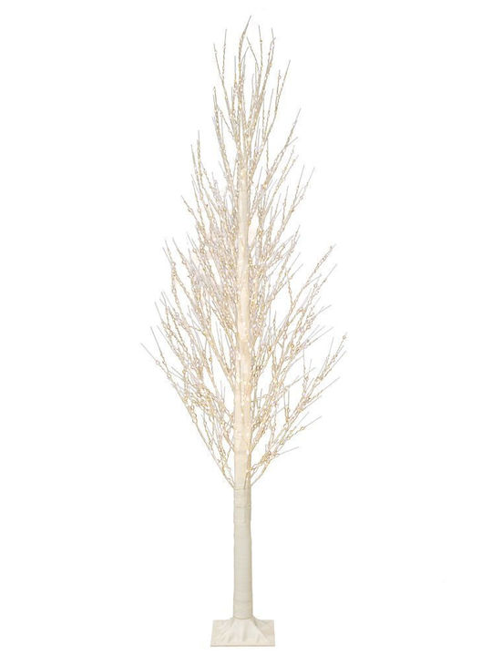 Weihnachtsbaum 210cm mit LED-Beleuchtung Weiß