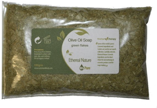 Πράσινο Σαπούνι Πούδρα Olive Oil Soap Green Flakes 100gr Nature & Body