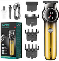 Professional Hair Clipper Vgr V-989 Beard Outline Body LED Display
