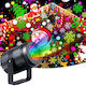 Christmas Laser LED Spotlight for Indoor Use 16 Patterns Black