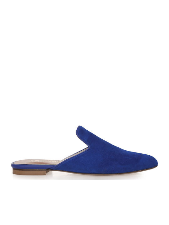 I Love Sandals JULIA Mules with Heel in Blue Color