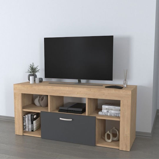 Midili Floor-Standing Sapphire Oak - Anthracite 135x42x60.7 cm Midili Floor-Standing Sapphire Oak - Anthracite 135x42x60.7 cm