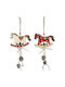 Hanging Ornament Ηorse Wooden 18.5x48cm