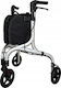 Foldable Aluminum Rollator Gray