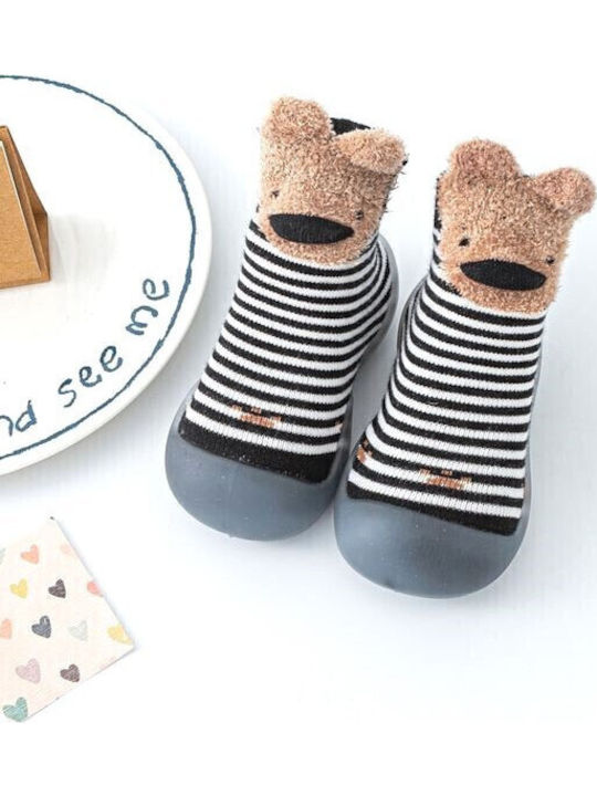Childrenland Kids' Slipper Socks Black/white