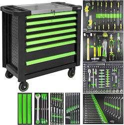 JBM Tool Trolley with Wheels and 199 Tools