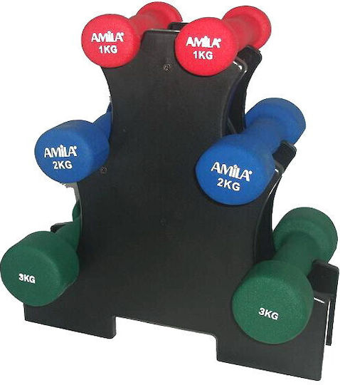 Sportstore Комплект От Dumbell От Неопрен 6 Бр Тегло 12 Кг