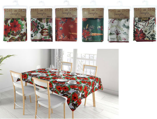 ArteLibre Weihnachtlich Tischtuch L140xB180cm. (Μverschiedene Designs/Farben)